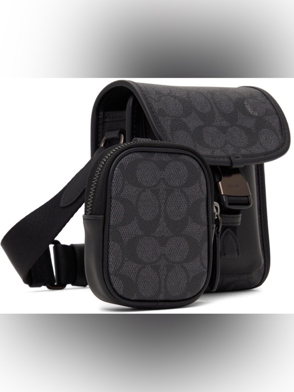 Coach 1941 Black Charter North/South Messenger Bag